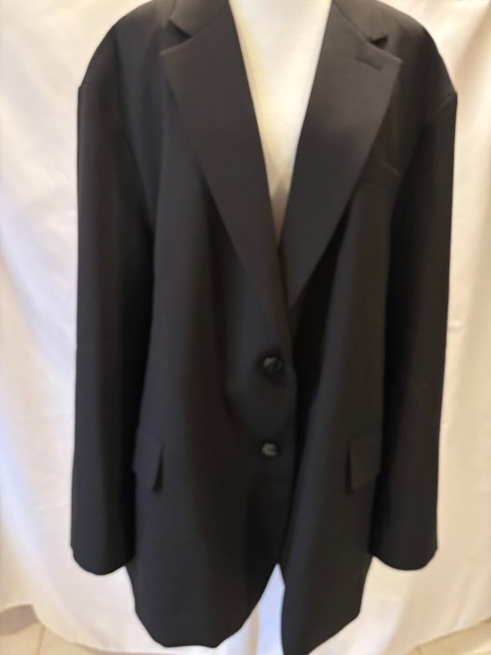 THE FRANKIE SHOP Oversized Boyfriend Black Blazer - Size Large - Picture 5 of 15